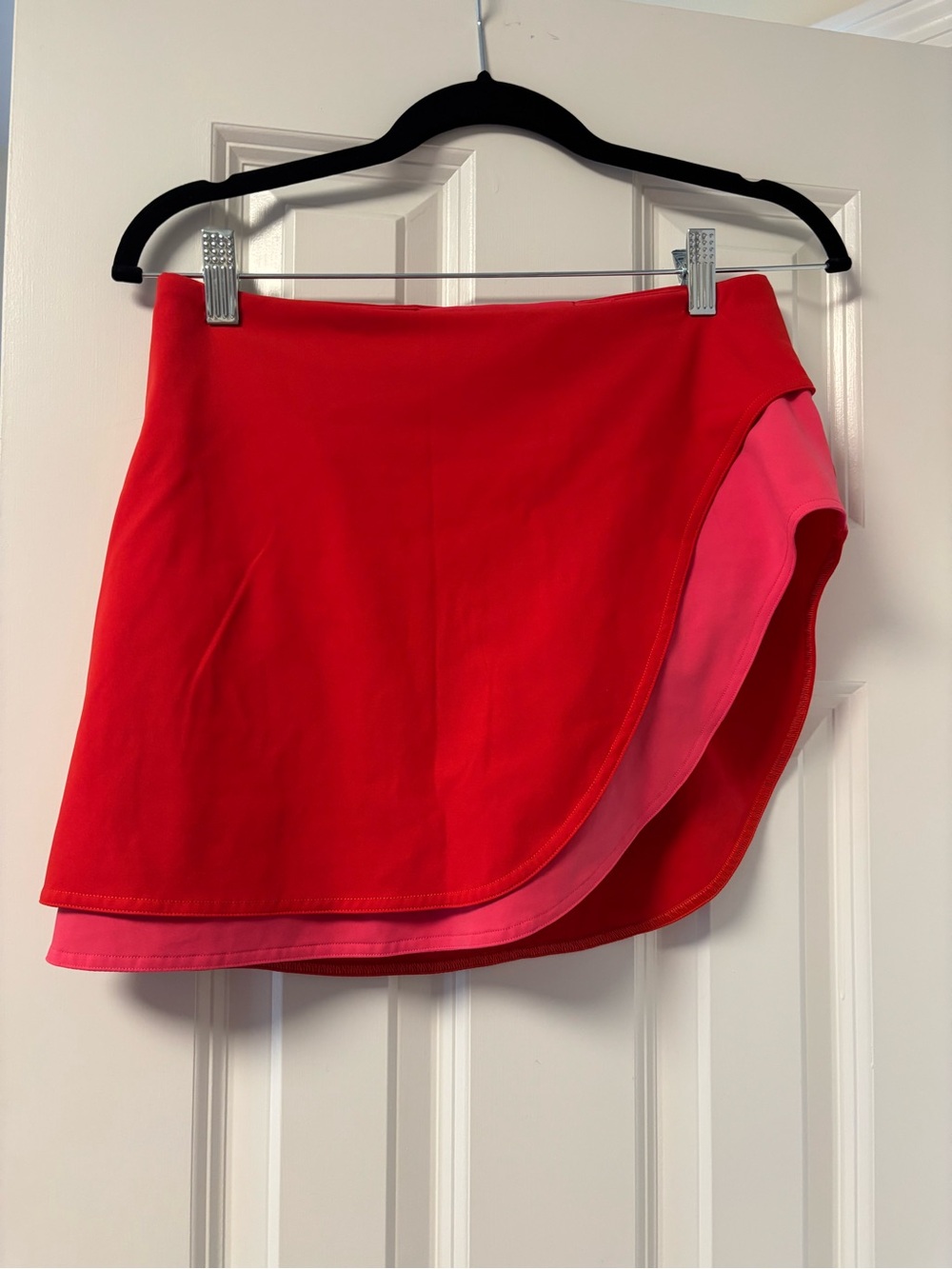 lululemon athletica Red & Pink Layered Asymmetrical Skort